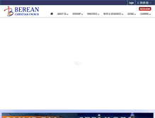 Tablet Screenshot of bereanchristianchurch.org